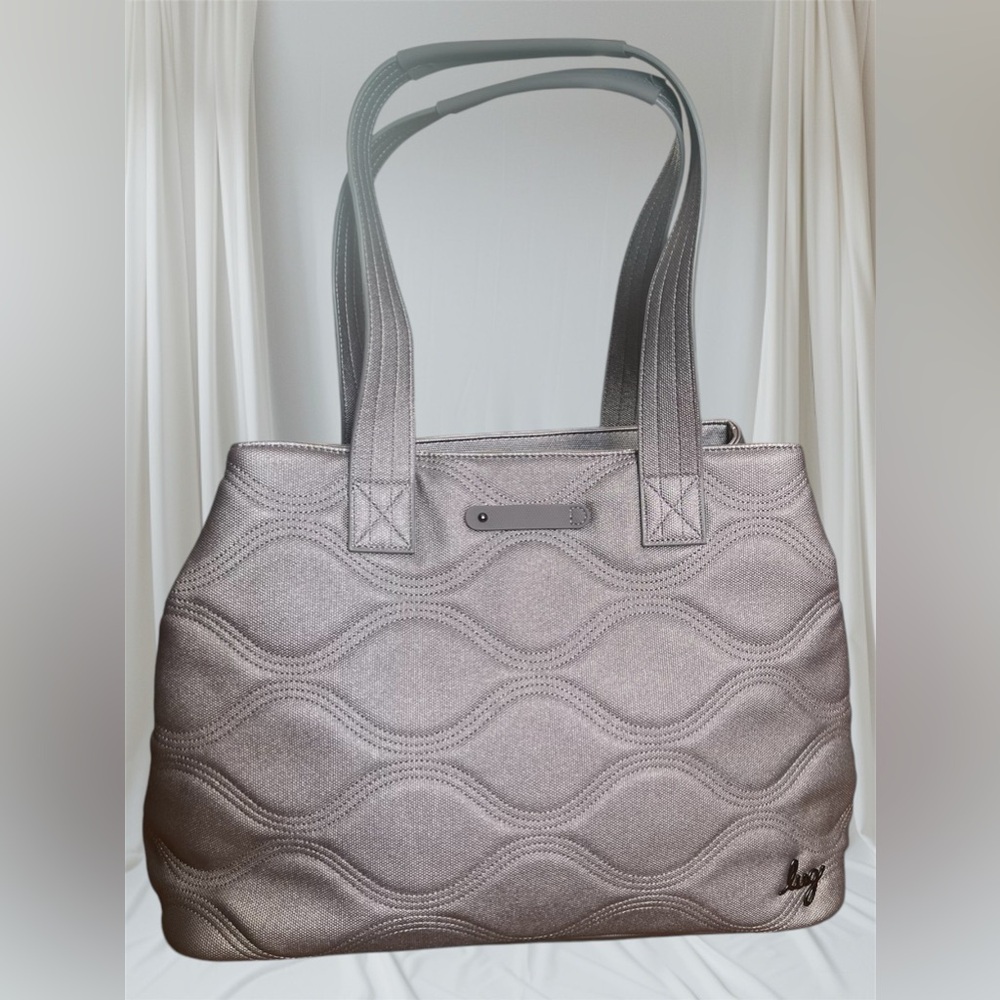 Lug big quilted‎  tempo tote bag gray color